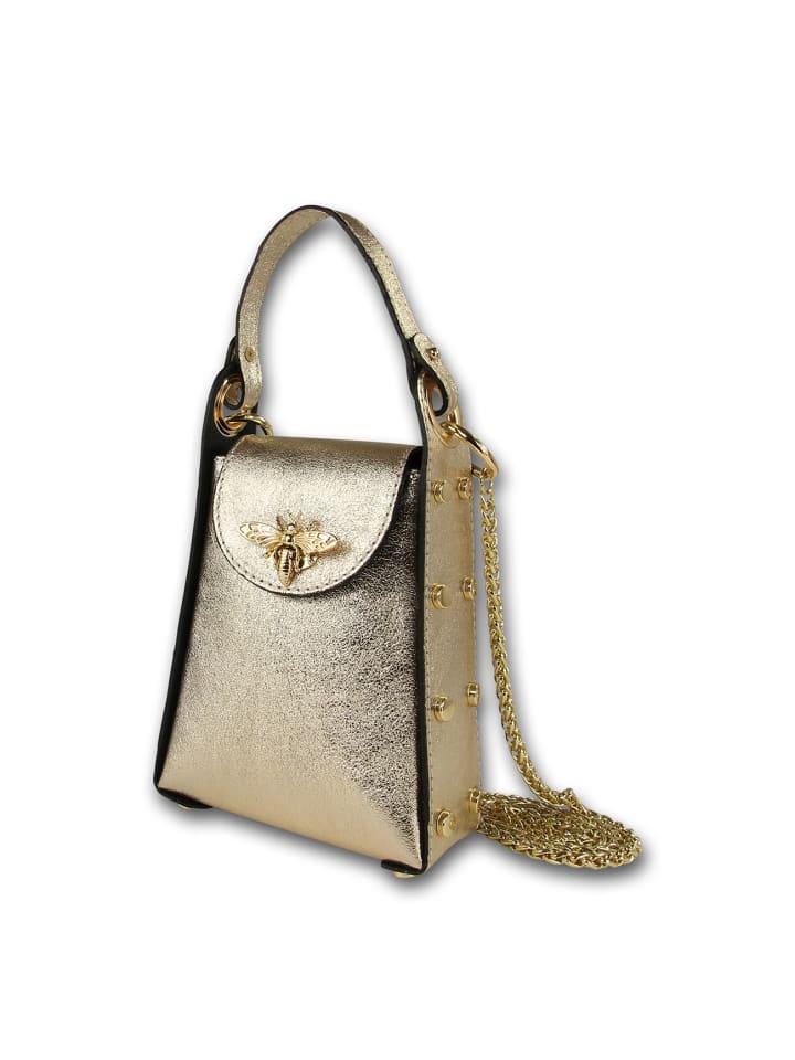 Кожаная сумка через плечо Toscanto, золотая, примерно 13 см Toscanto
Кожаная сумка через плечо Toscanto, золотая, примерно 13 см Toscanto