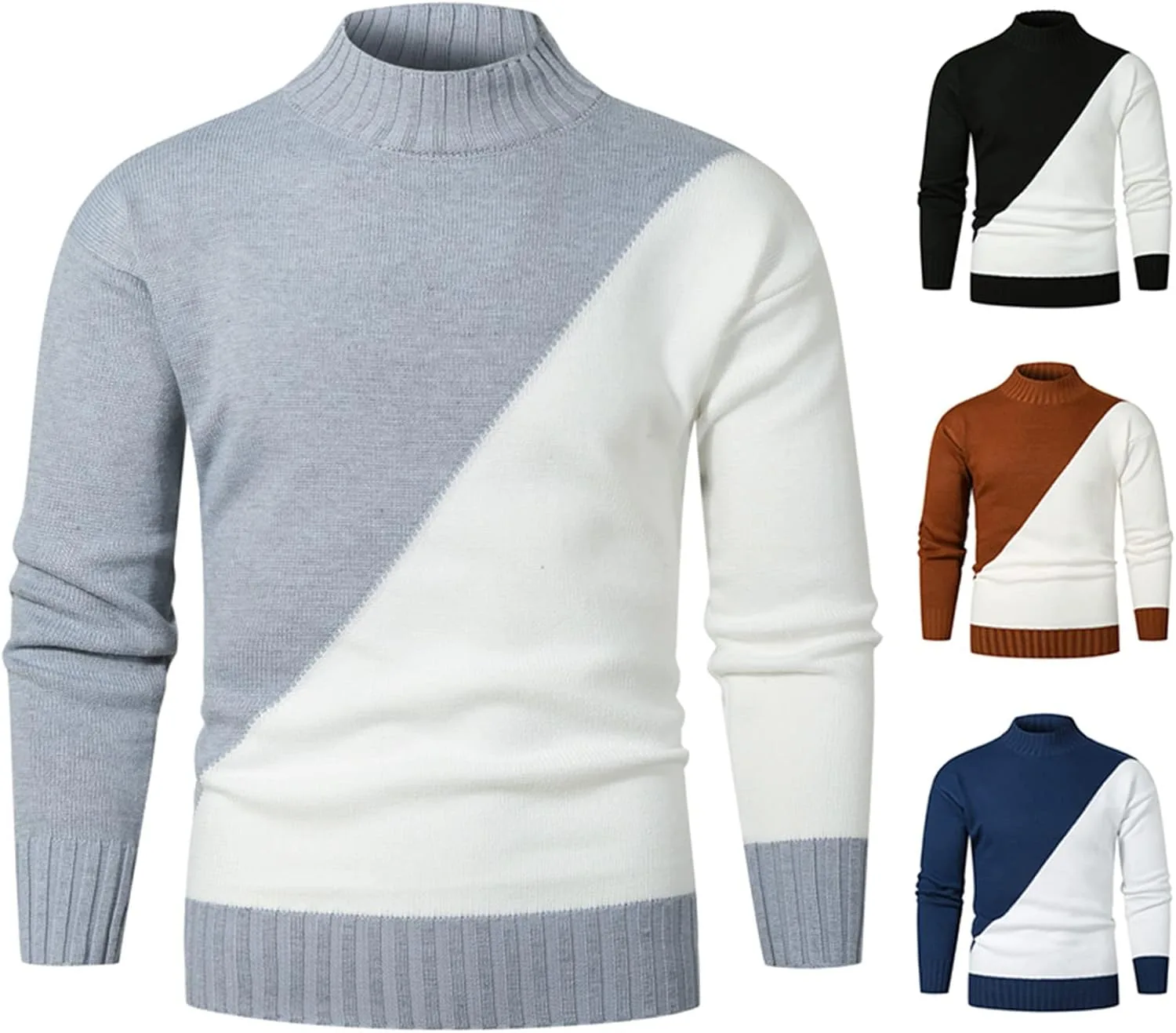 Толстовка с воротником-гольф tuduoms, цветной блок, приталенная
Толстовка с воротником-гольф tuduoms, цветной блок, приталенная