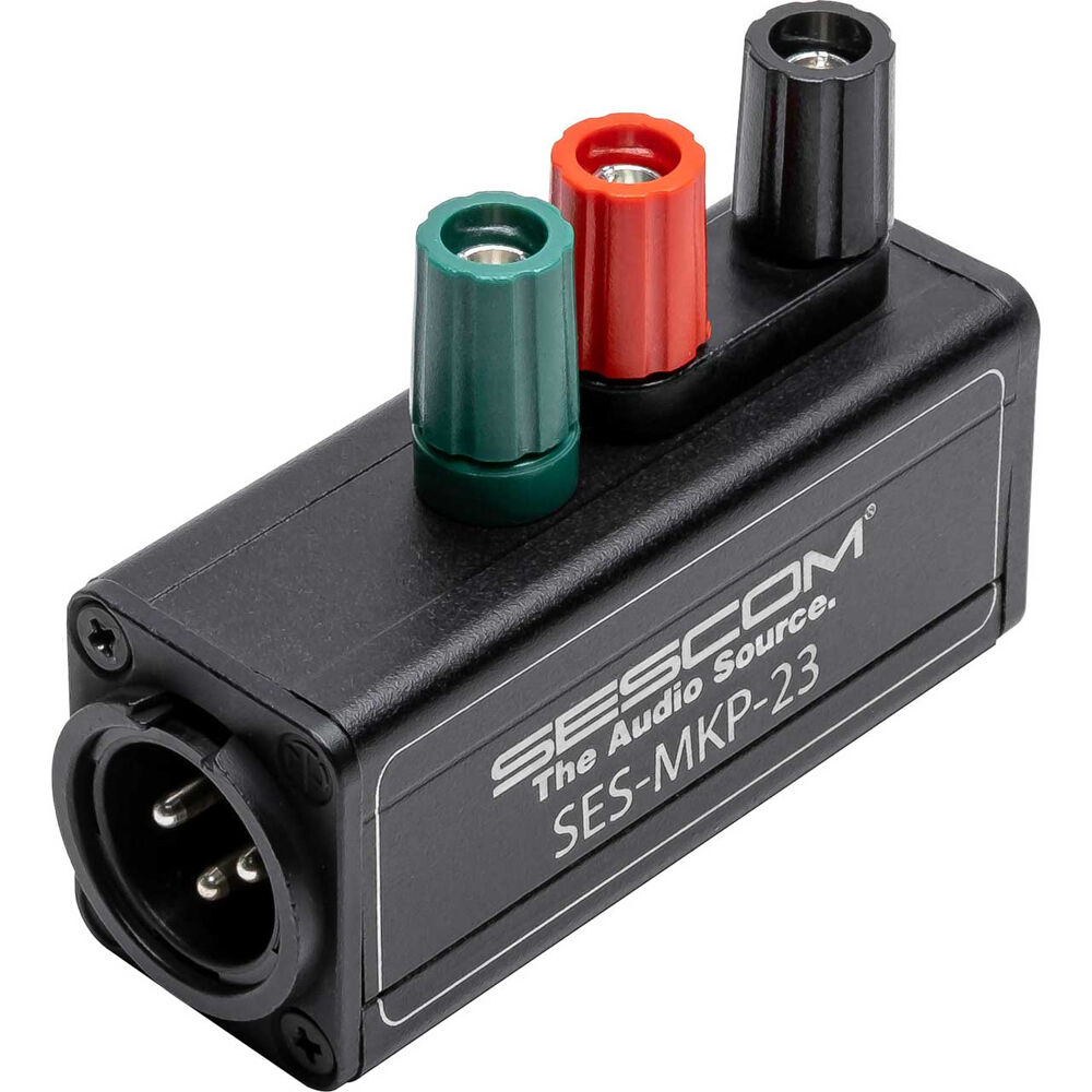 Sescom SES-MKP-23 Professional Male XLR to Binding SES-MKP-23
Sescom SES-MKP-23 Professional Male XLR to Binding SES-MKP-23