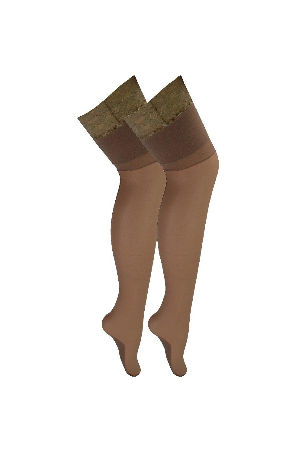 2 пары чулок до бедра со швом и кружевным верхом Sock Snob, бежевый
2 пары чулок до бедра со швом и кружевным верхом Sock Snob, бежевый