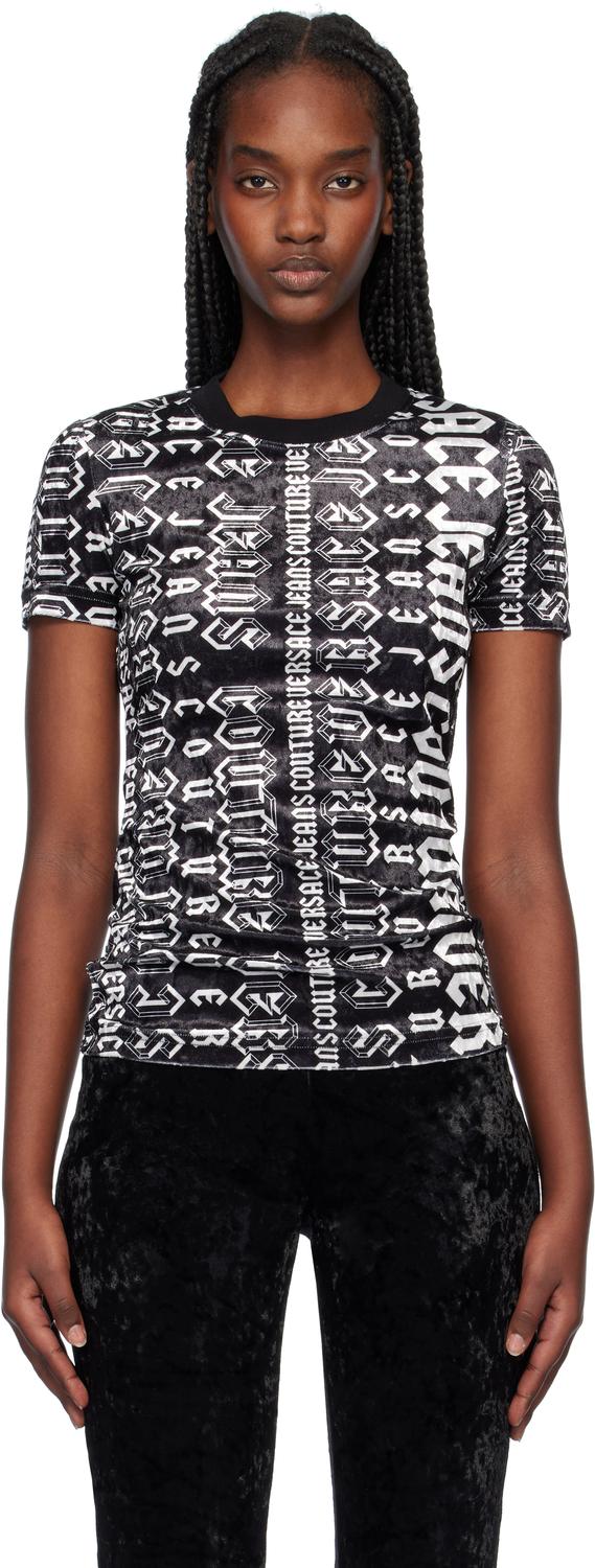Черная футболка с логотипом Versace Jeans Couture, черный/белый
Черная футболка с логотипом Versace Jeans Couture, черный/белый