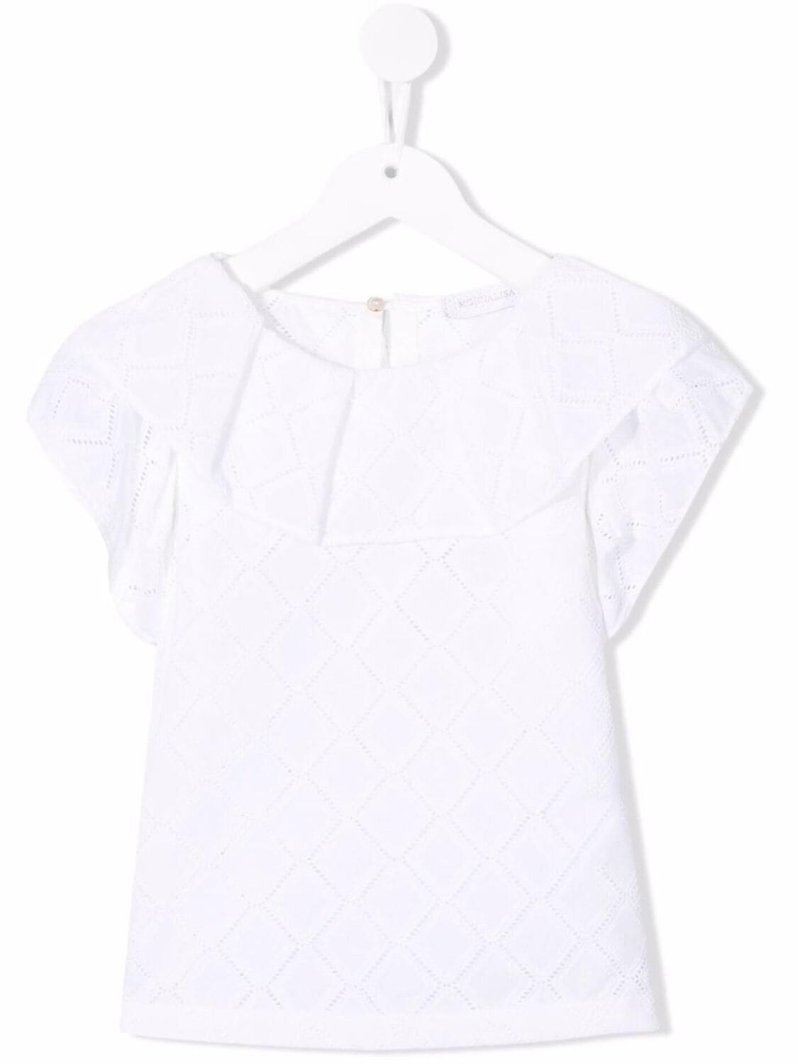 Monnalisa топ с английской вышивкой, белый
Monnalisa топ с английской вышивкой, белый