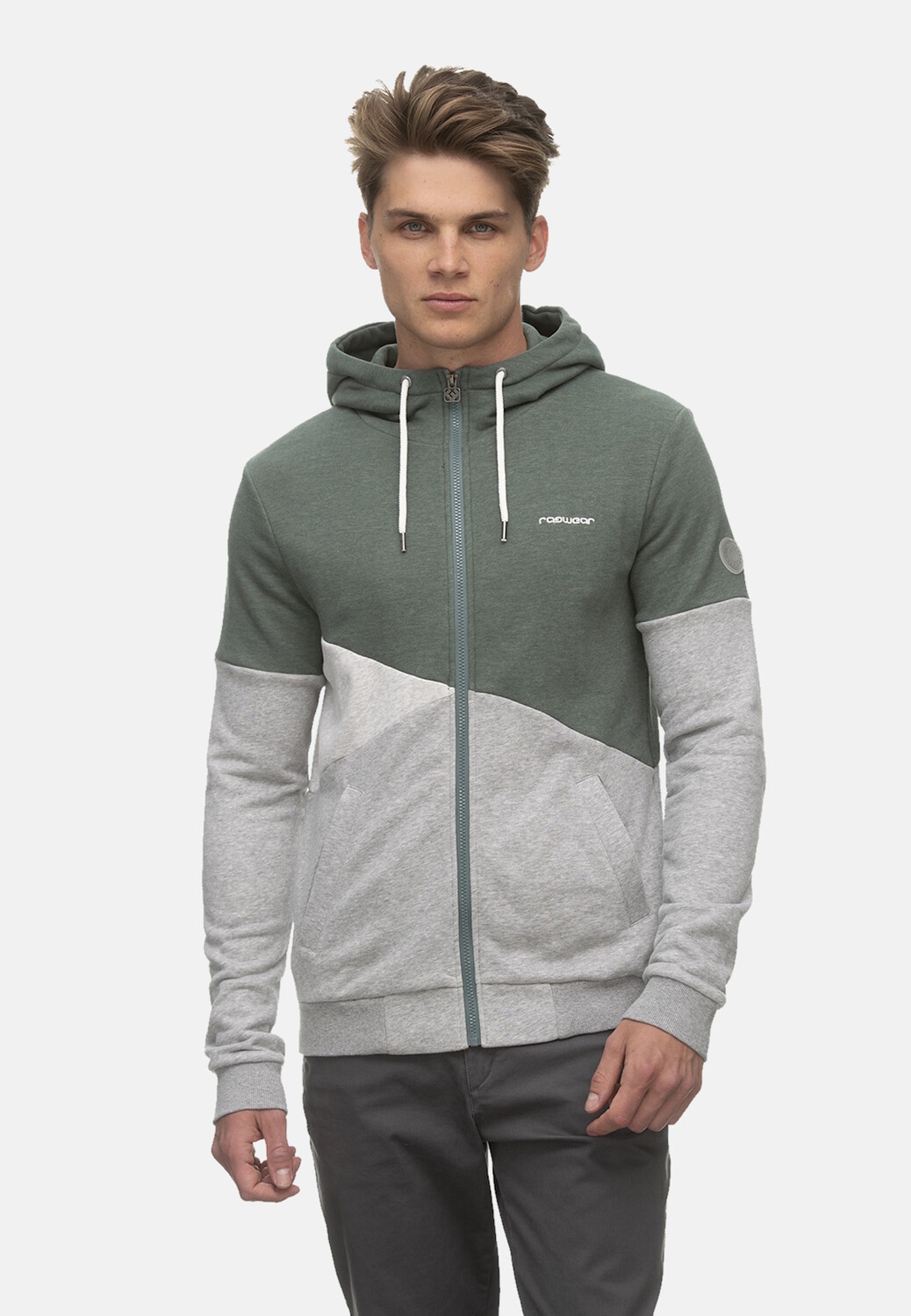 Пуловер ragwear Sweatjacke 'Sofian', зеленый 
Пуловер ragwear Sweatjacke 'Sofian', зеленый