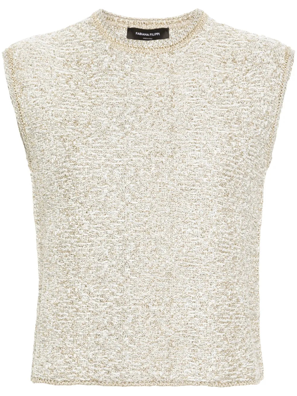 Топ из ткани букле с люрексом Fabiana Filippi, серый
Топ из ткани букле с люрексом Fabiana Filippi, серый