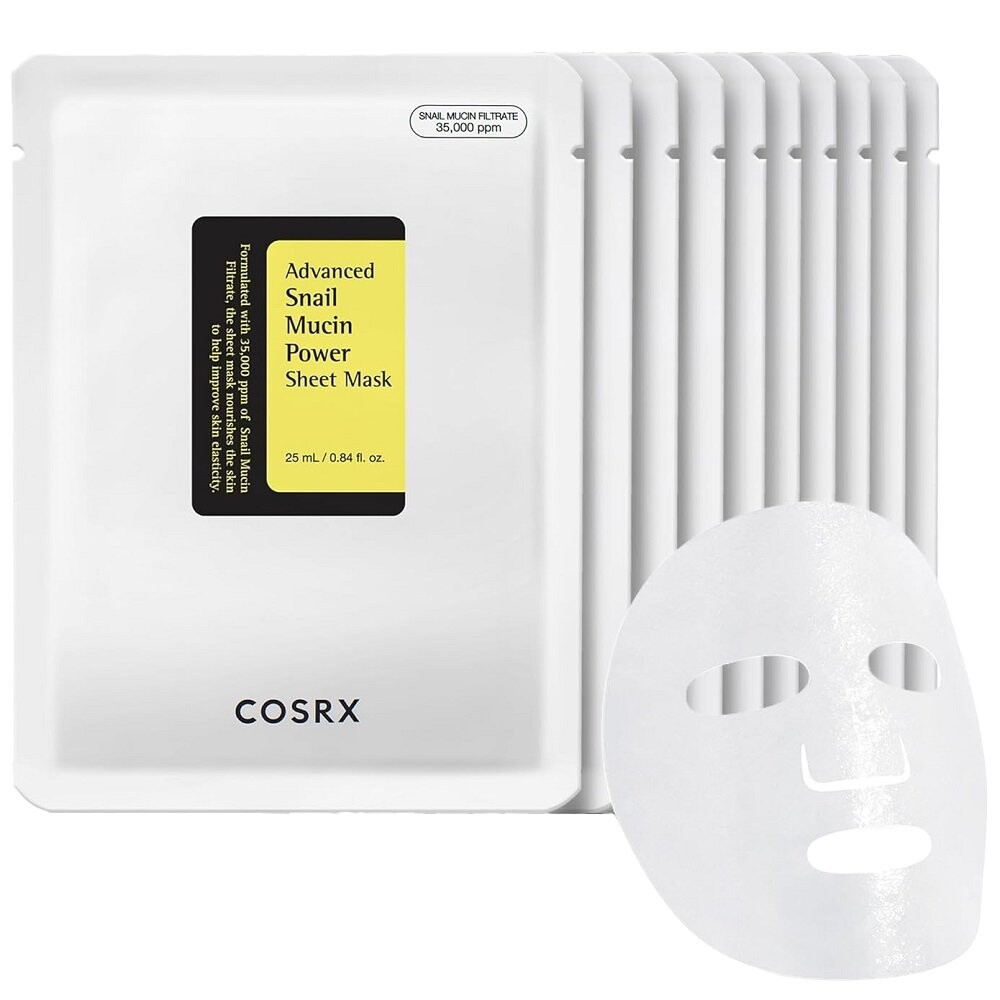 CosRx, Тканевая маска Advanced Snail Mucin Power, 10 шт
CosRx, Тканевая маска Advanced Snail Mucin Power, 10 шт