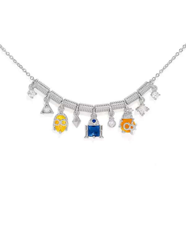 Браслет с подвесками в виде разноцветных кристаллических дроидов из «Звездных войн» Girls Crew, silver
Браслет с подвесками в виде разноцветных кристаллических дроидов из «Звездных войн» Girls Crew, silver