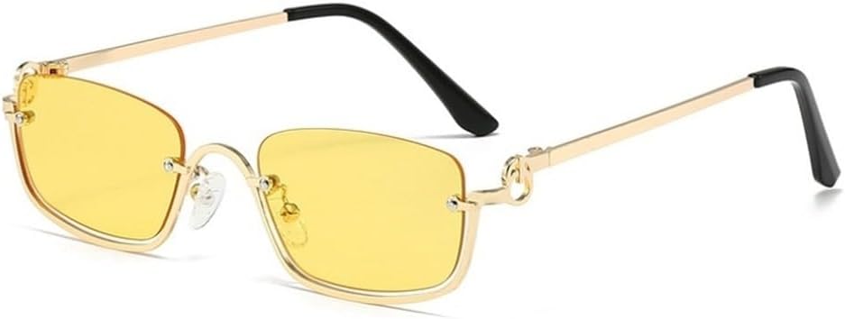 Солнцезащитные очки в полуободковой квадратной оправе для женщин, роскошные маленькие металлические ретро-прямоугольные солнцезащитные очки черного цвета, модные женские очки GHVWYX, Gold Yellow
Солнцезащитные очки в полуободковой квадратной оправе для женщин, роскошные маленькие металлические ретро-прямоугольные солнцезащитные очки черного цвета, модные женские очки GHVWYX, Gold Yellow