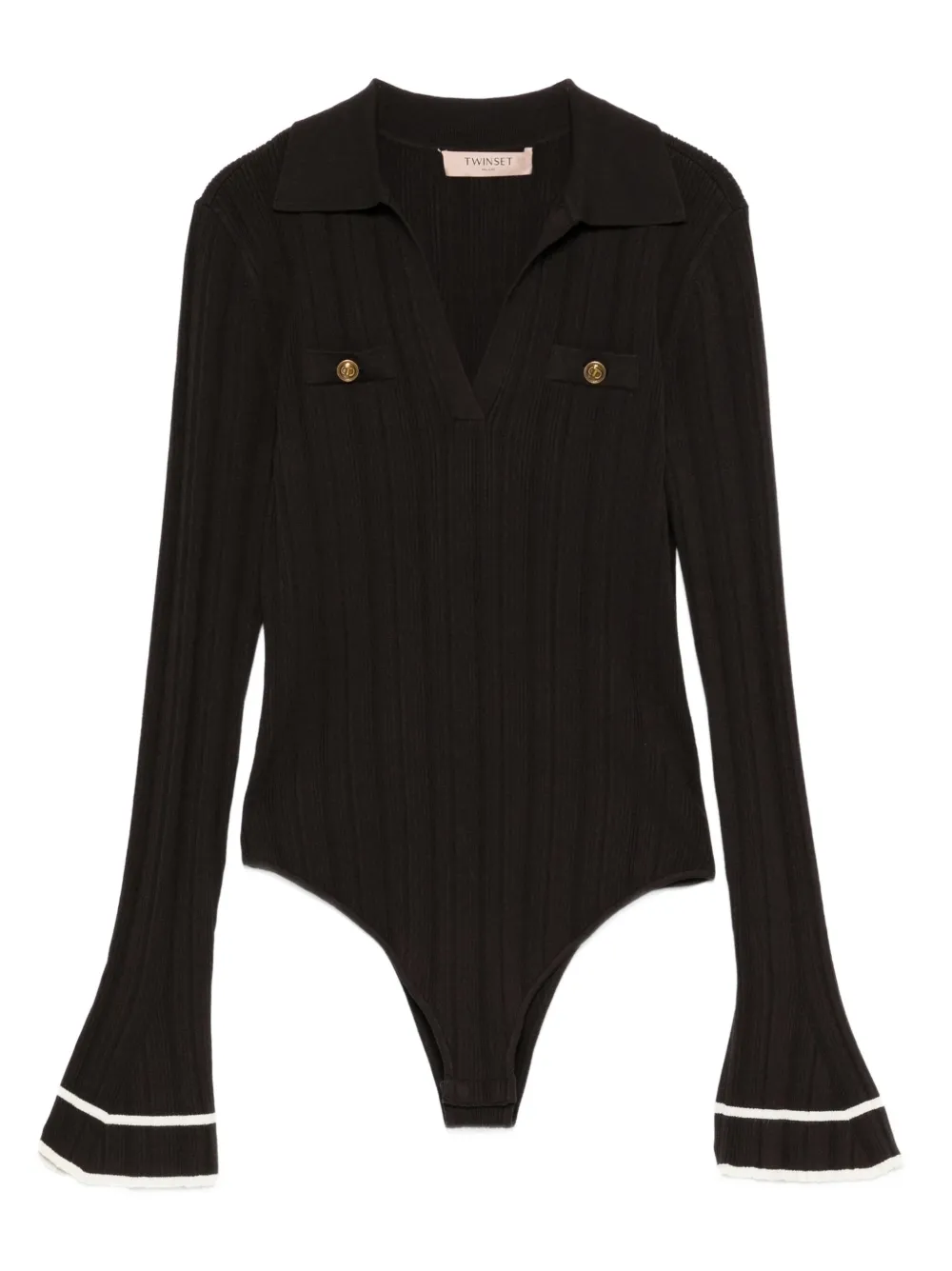 Топ с V-образным вырезом Twinset, коричневый
Топ с V-образным вырезом Twinset, коричневый