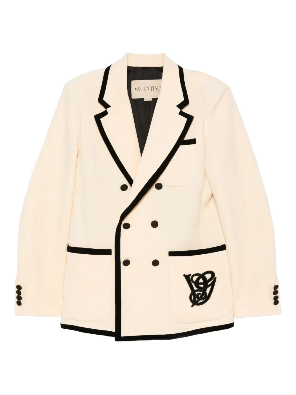 Двубортный вышитый блейзер VALENTINO GARAVANI, нейтральный
Двубортный вышитый блейзер VALENTINO GARAVANI, нейтральный