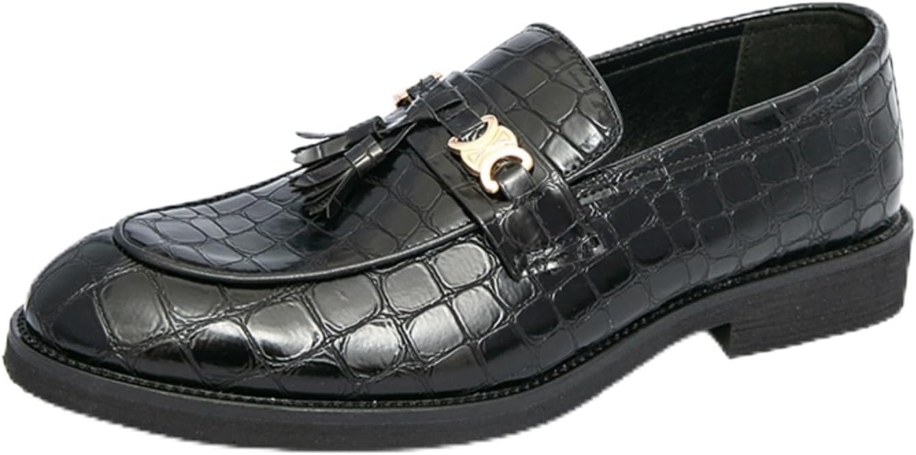 Мужские лоферы с тиснением под крокодила и кисточками, классический стиль «пенни» для формальной и повседневной носки- легко стильные и вечные Aokisx, черный
Мужские лоферы с тиснением под крокодила и кисточками, классический стиль «пенни» для формальной и повседневной носки- легко стильные и вечные Aokisx, черный