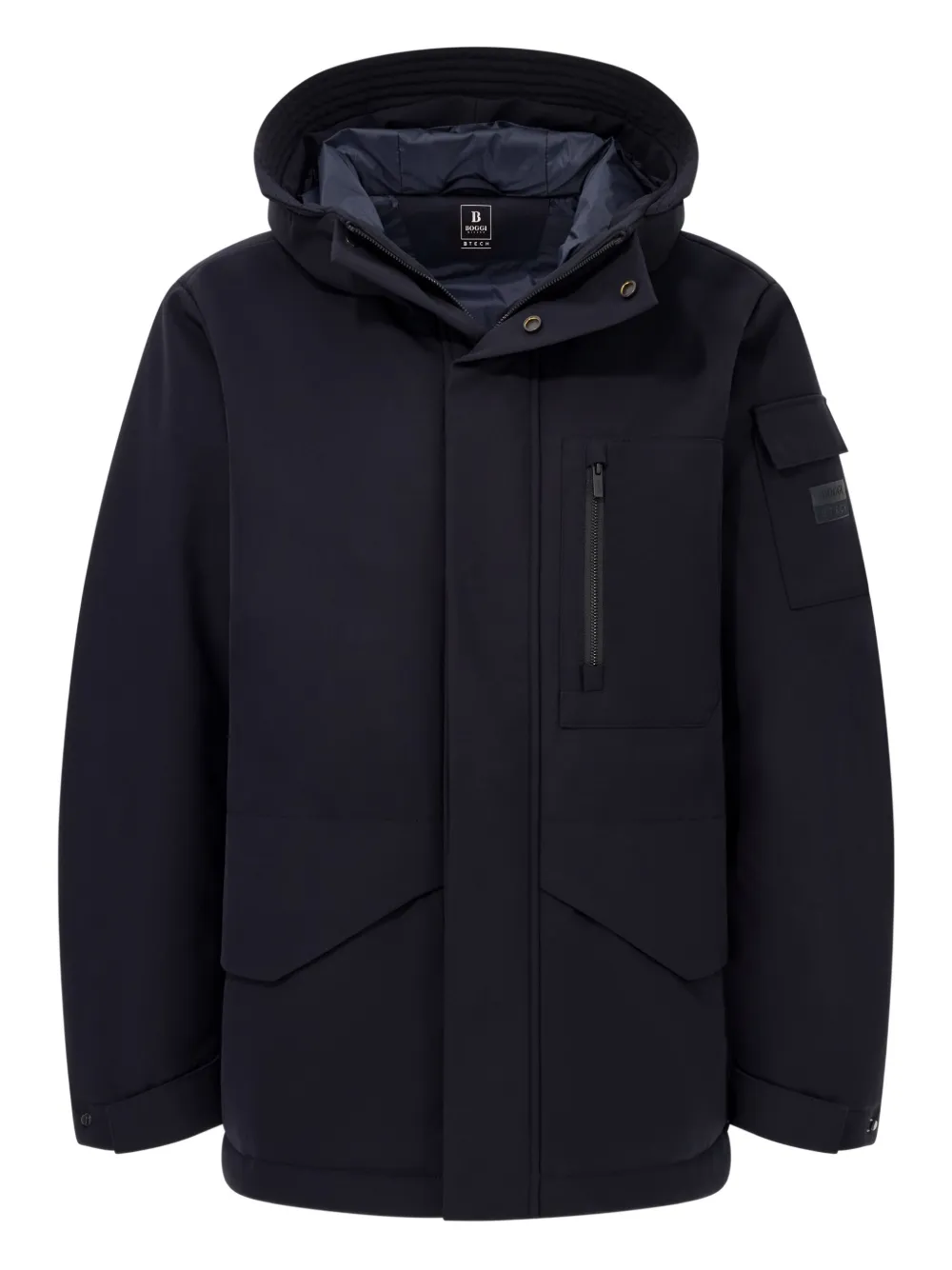 Стеганая парка с капюшоном Boggi Milano, синий
Стеганая парка с капюшоном Boggi Milano, синий