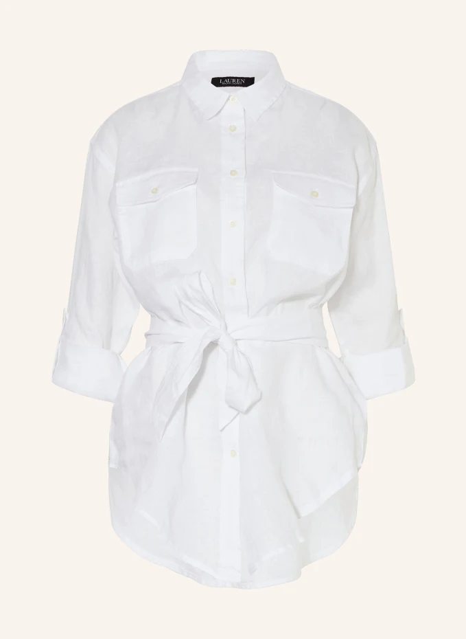 Льняная блузка-рубашка Lauren Ralph Lauren, белый
Льняная блузка-рубашка Lauren Ralph Lauren, белый