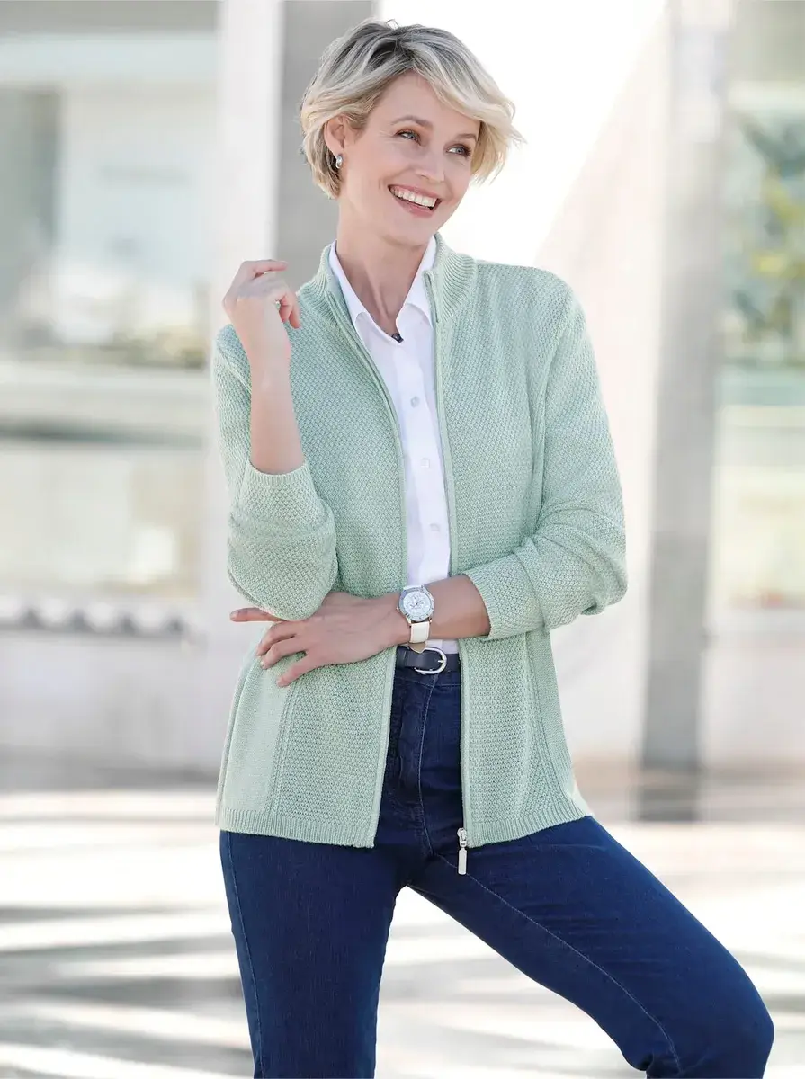 Классический кардиган Basics Classic Basics, мятный
Классический кардиган Basics Classic Basics, мятный