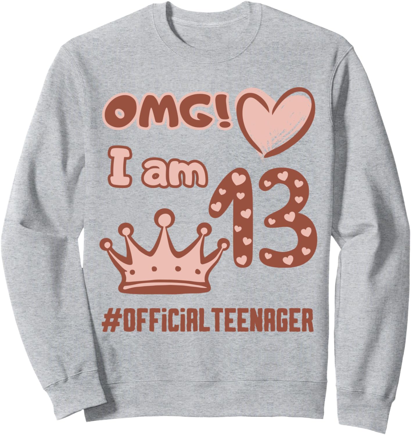 О боже! Мне 13! #officialteenager Толстовка для вечеринки в честь 13-летия подростка Family Look Rose13 Teenager Decoration Gifts, серый
О боже! Мне 13! #officialteenager Толстовка для вечеринки в честь 13-летия подростка Family Look Rose13 Teenager Decoration Gifts, серый