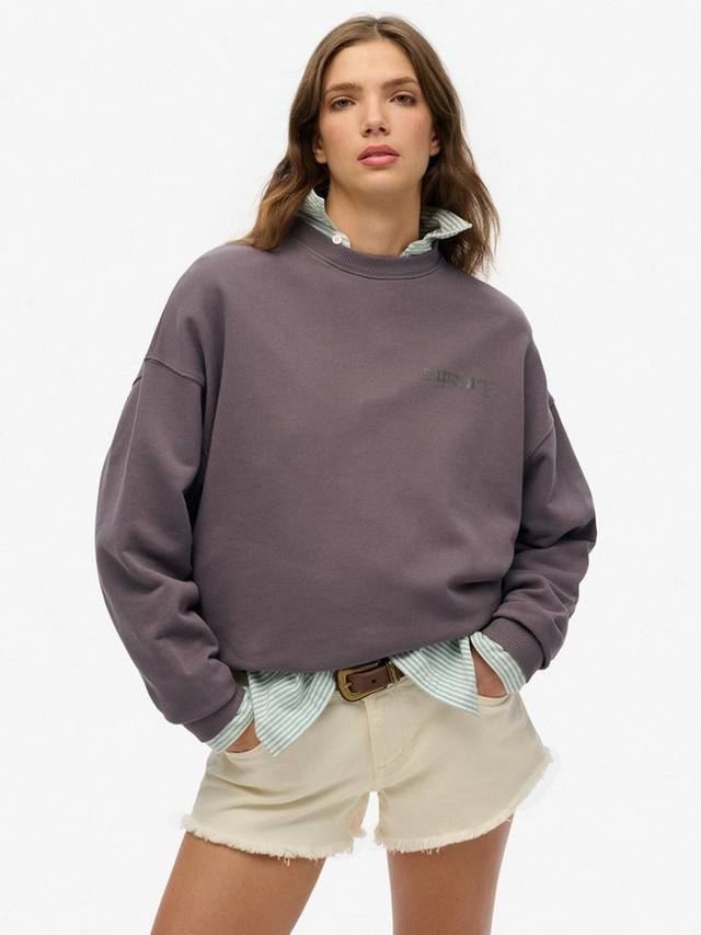 Олдскульный свитшот с принтом тату в оверсайз из чистого органического хлопка Superdry, Rock Dark Grey
Олдскульный свитшот с принтом тату в оверсайз из чистого органического хлопка Superdry, Rock Dark Grey