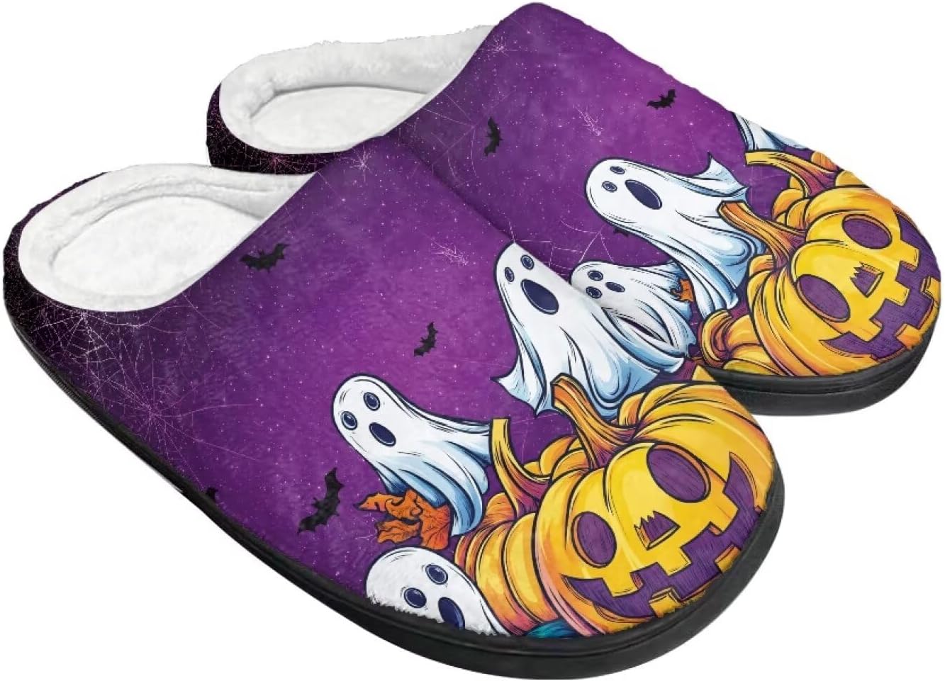 Теплые тапочки для пары и семьи на осень и зиму для дома с нескользящей мягкой подошвой, обувь для женщин и мужчин, Хэллоуин Giftpuzz, Ghosts Pumpkins Bats
Теплые тапочки для пары и семьи на осень и зиму для дома с нескользящей мягкой подошвой, обувь для женщин и мужчин, Хэллоуин Giftpuzz, Ghosts Pumpkins Bats