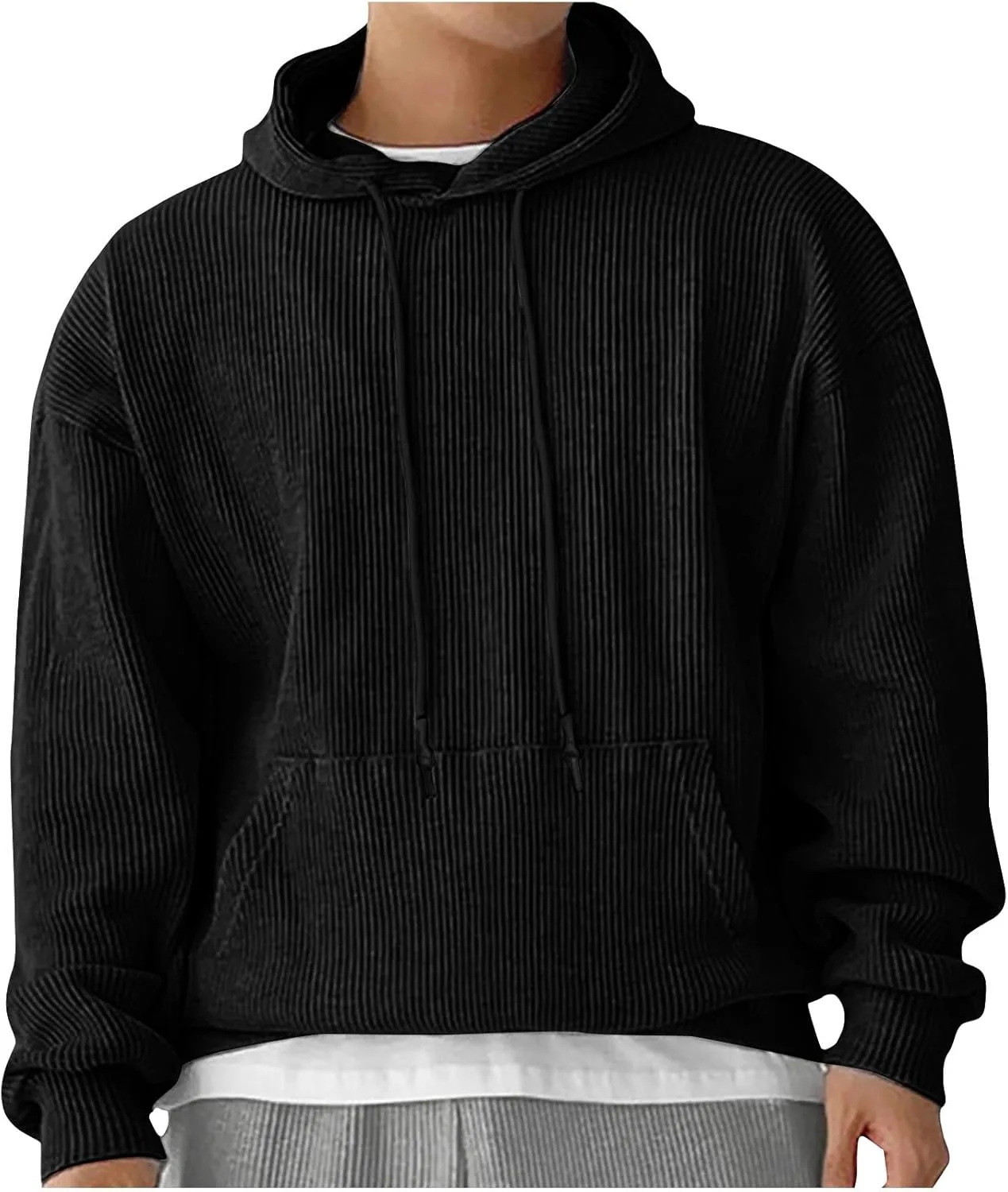 Мужской худи оверсайз с карманом
Мужской худи оверсайз с карманом