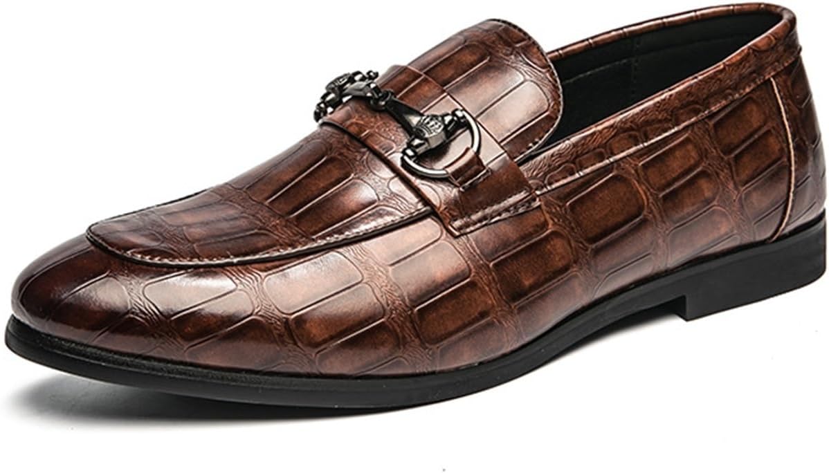 Мужские лоферы и туфли слипоны из натуральной кожи с тиснением под крокодила Dmgyck, коричневый
Мужские лоферы и туфли слипоны из натуральной кожи с тиснением под крокодила Dmgyck, коричневый
