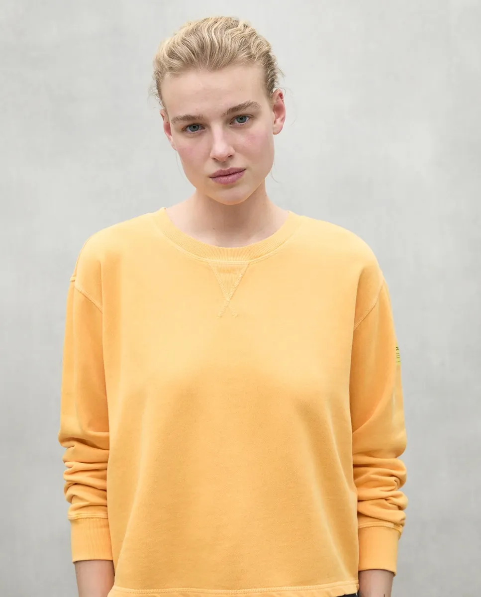 Женская толстовка с круглым вырезом, ребристым воротником и манжетами Ecoalf, жёлтый
Женская толстовка с круглым вырезом, ребристым воротником и манжетами Ecoalf, жёлтый