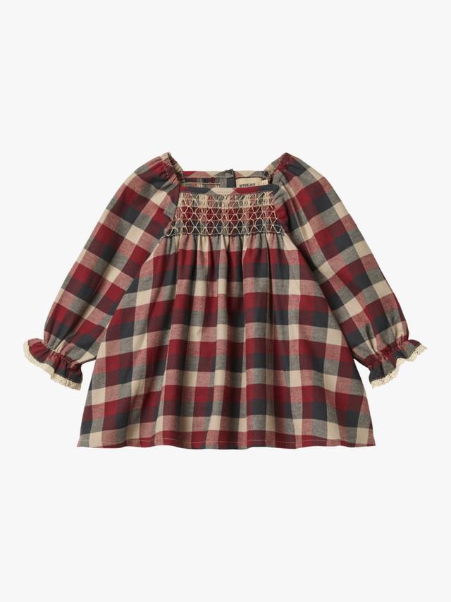Детское хлопковое платье с длинными рукавами в клетку WHEAT, Red/Blue
Детское хлопковое платье с длинными рукавами в клетку WHEAT, Red/Blue