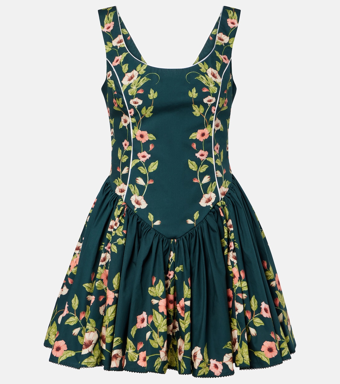 Цветочное хлопковое мини-платье Pluma Agua by Agua Bendita, Mosquetero 
Цветочное хлопковое мини-платье Pluma Agua by Agua Bendita, Mosquetero