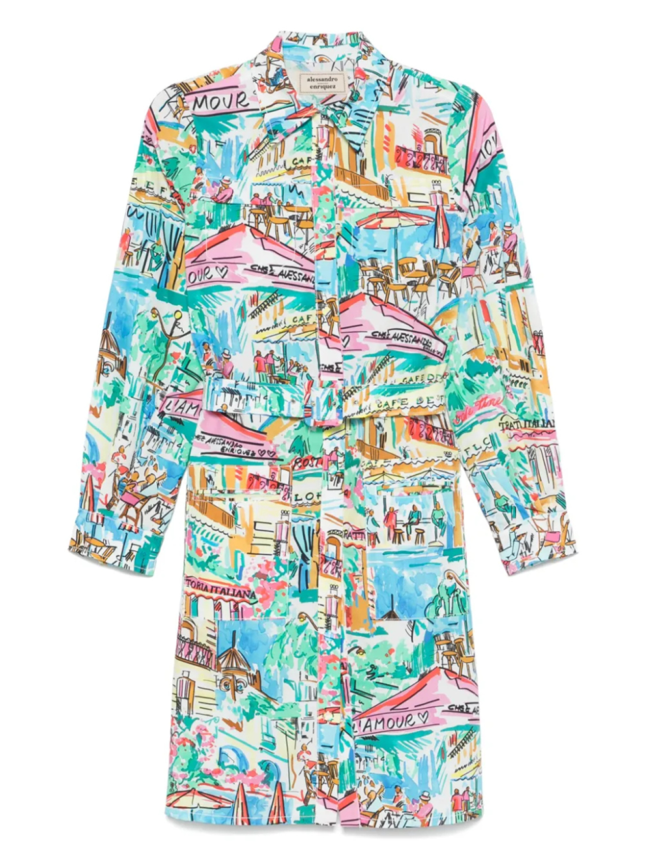 Алессандро Энрикес иллюстрации-принт мини-платье Alessandro Enriquez, синий
Алессандро Энрикес иллюстрации-принт мини-платье Alessandro Enriquez, синий