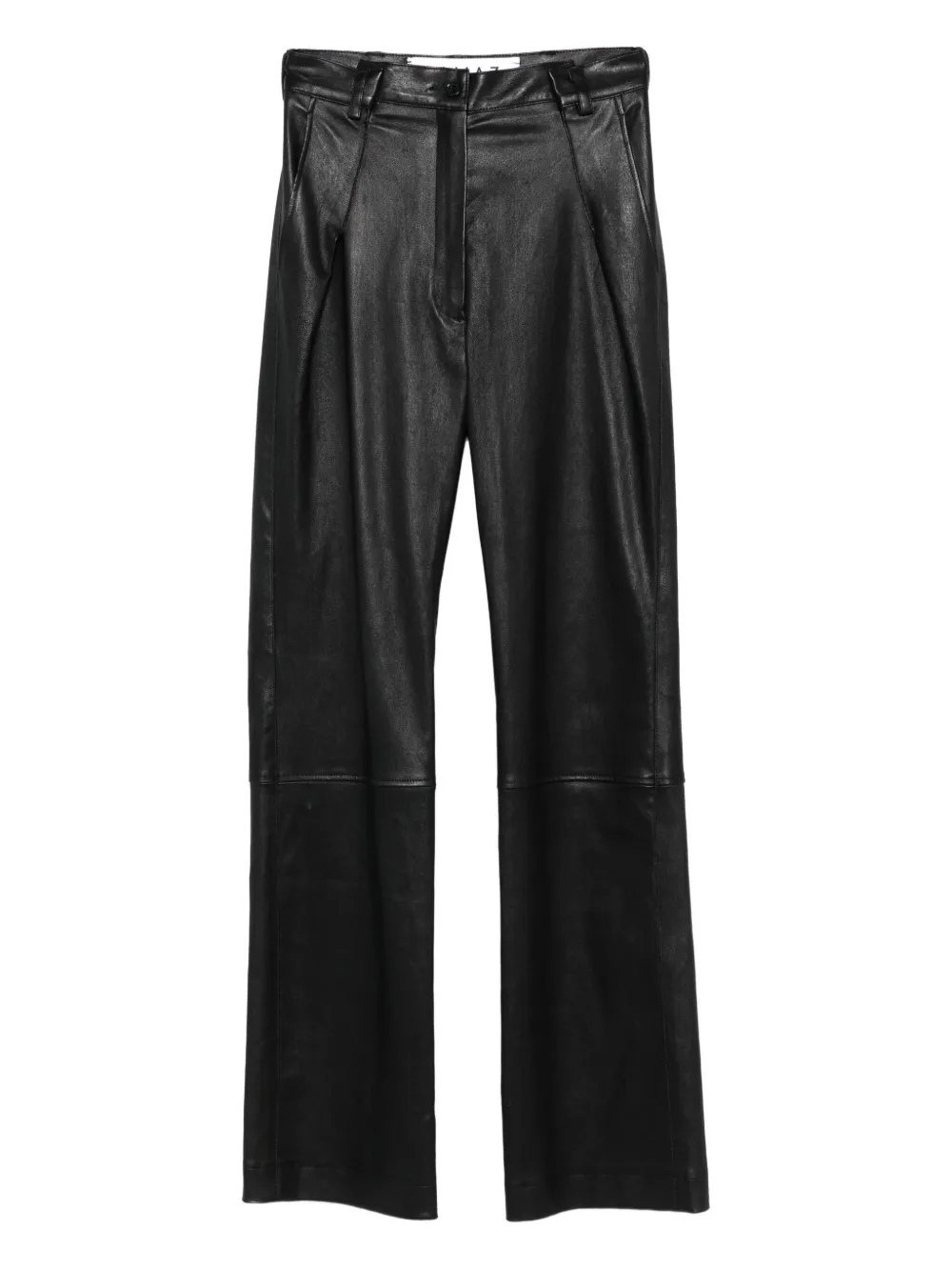 Кожаные брюки со складками Almaz, черный 
Кожаные брюки со складками Almaz, черный