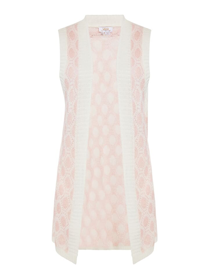 Свитер-жилет usha FESTIVAL, цвет weiss hellrosa 
Свитер-жилет usha FESTIVAL, цвет weiss hellrosa