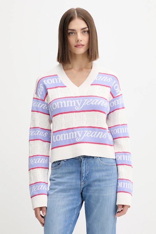 Хлопковый свитер Tommy Jeans, бежевый
Хлопковый свитер Tommy Jeans, бежевый