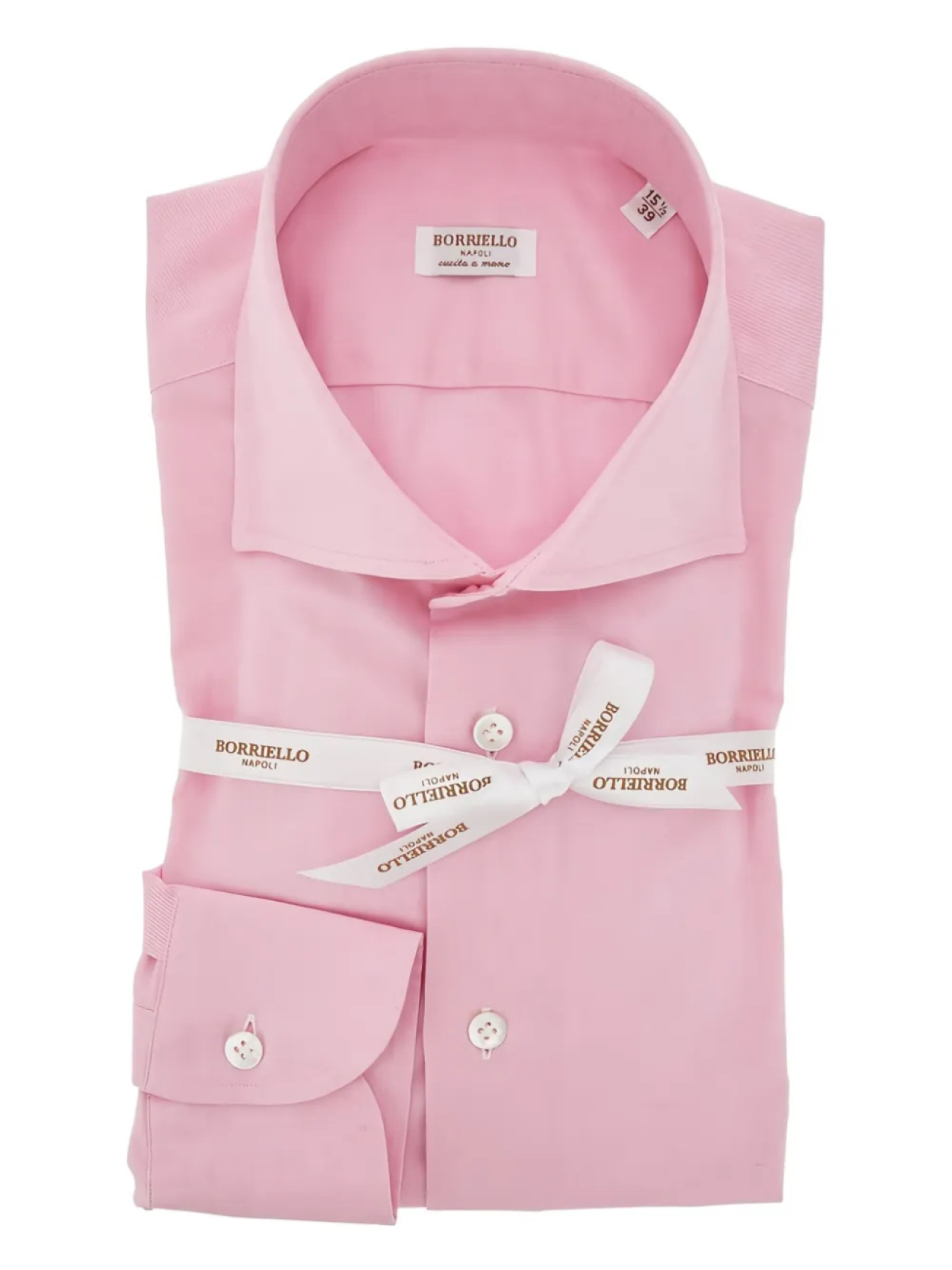 Рубашка пошита на заказ BORRIELLO NAPOLI, розовый
Рубашка пошита на заказ BORRIELLO NAPOLI, розовый