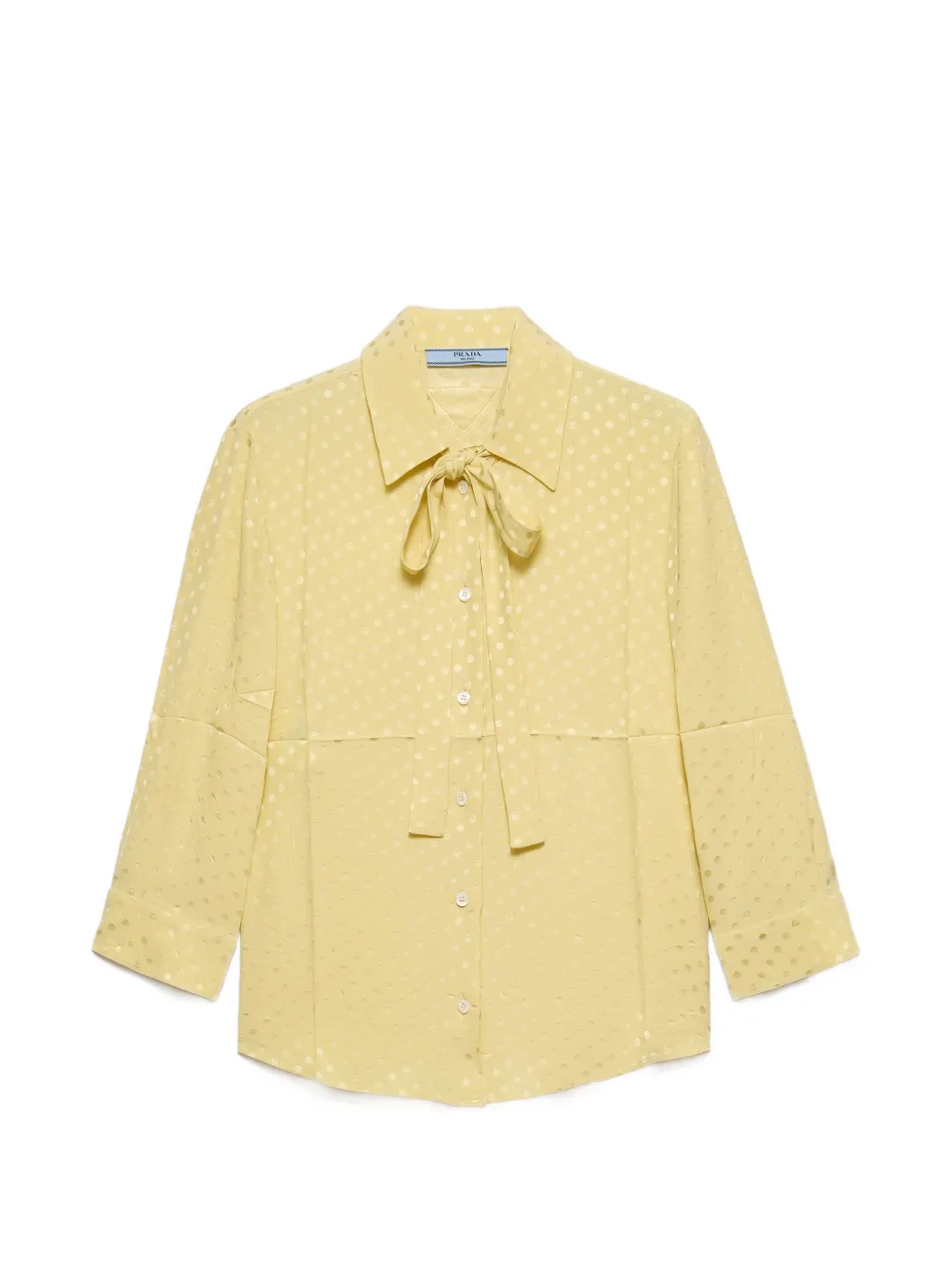 Атласная рубашка в горошек Prada, желтый
Атласная рубашка в горошек Prada, желтый