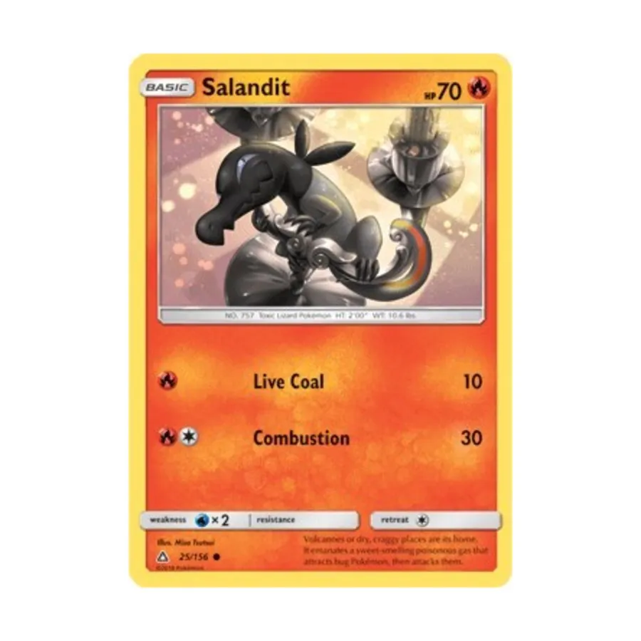 CCG Саландит (К) #25, Pokemon - Sun & Moon - Ultra Prism - Singles 
CCG Саландит (К) #25, Pokemon - Sun & Moon - Ultra Prism - Singles