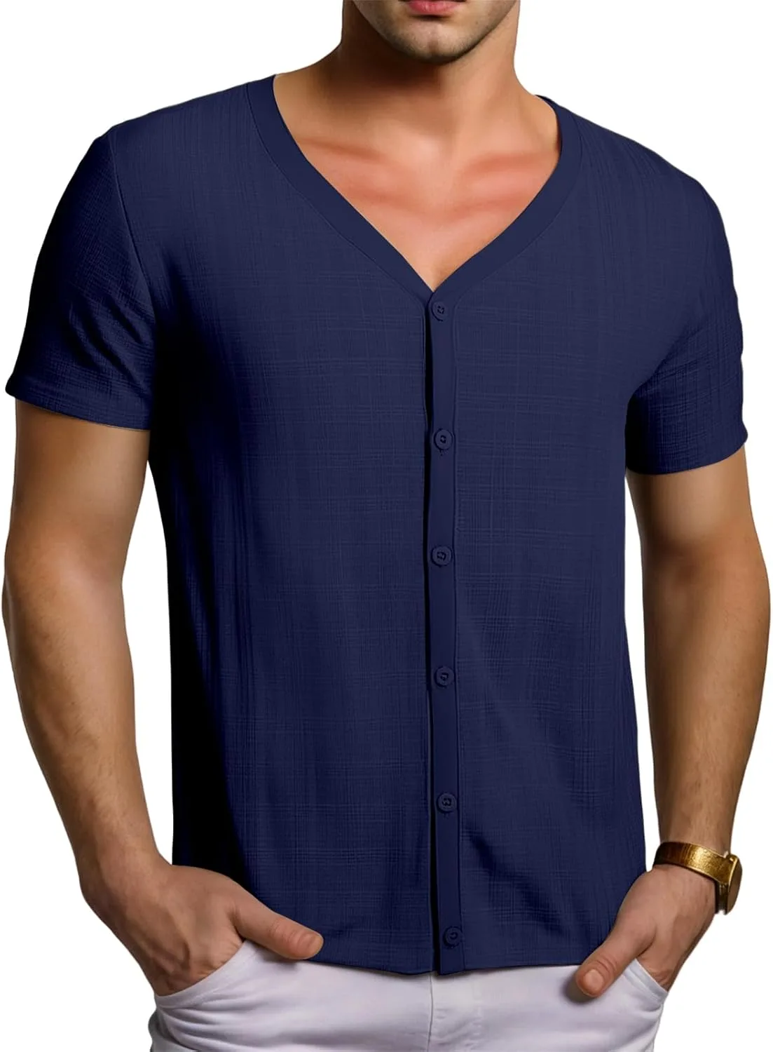 Футболка мужская V-образный вырез легкая Thatrich
Футболка мужская V-образный вырез легкая Thatrich