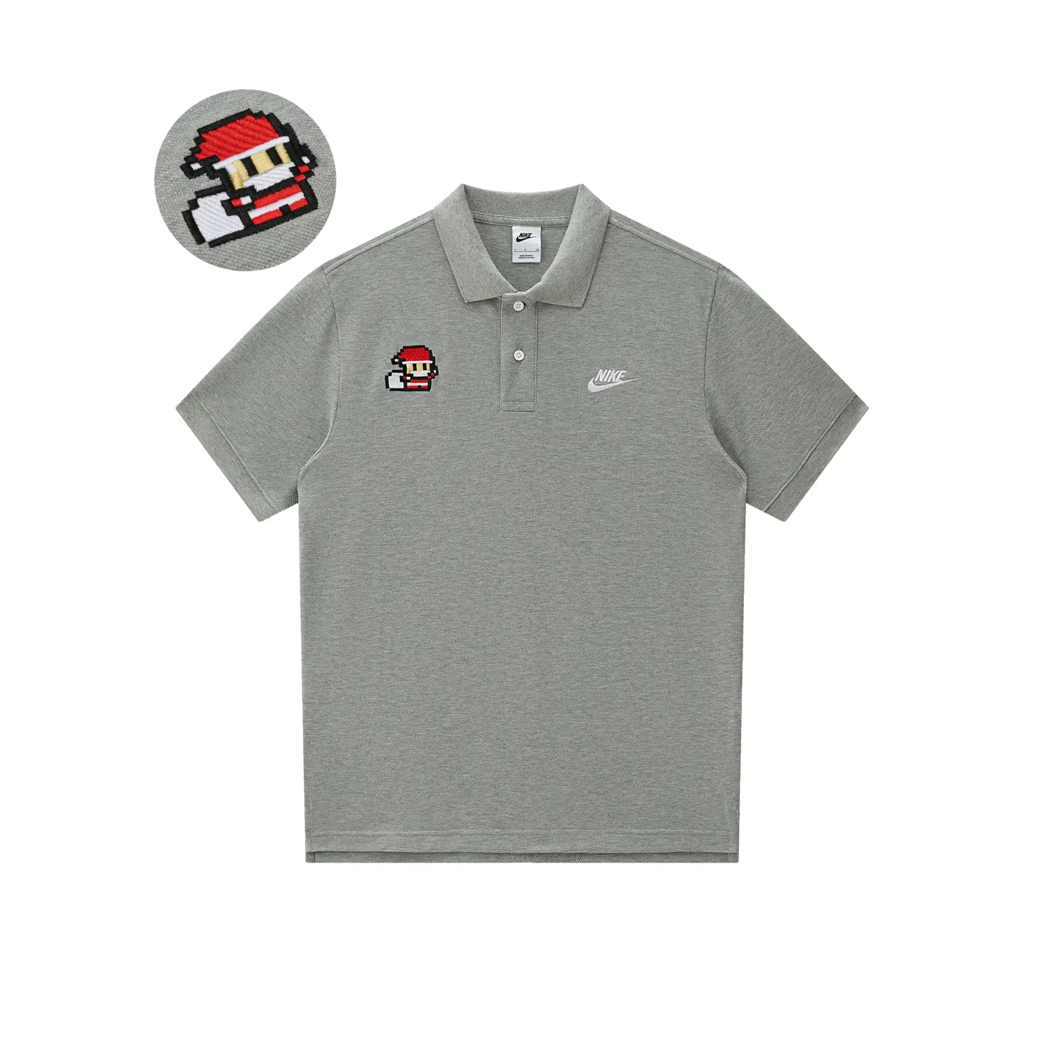 Рубашка поло унисекс серая Nike, серый
Рубашка поло унисекс серая Nike, серый