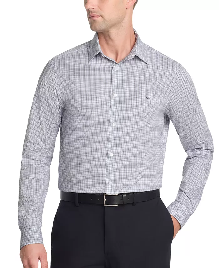 Мужская приталенная рубашка с эластичным воротником Calvin Klein, синий
Мужская приталенная рубашка с эластичным воротником Calvin Klein, синий