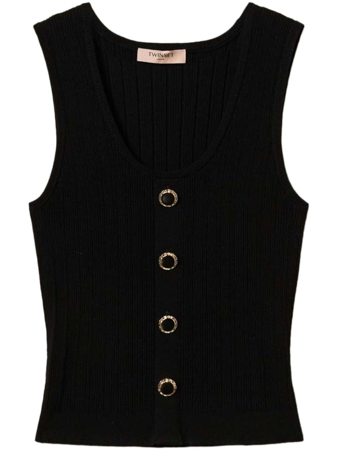 TWINSET трикотажный топ с декоративными пуговицами, черный
TWINSET трикотажный топ с декоративными пуговицами, черный