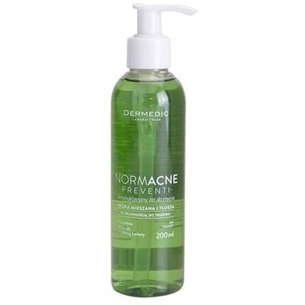 Normacne Preventi Антибактериальный очищающий гель для лица 200 г, Dermedic
Normacne Preventi Антибактериальный очищающий гель для лица 200 г, Dermedic
