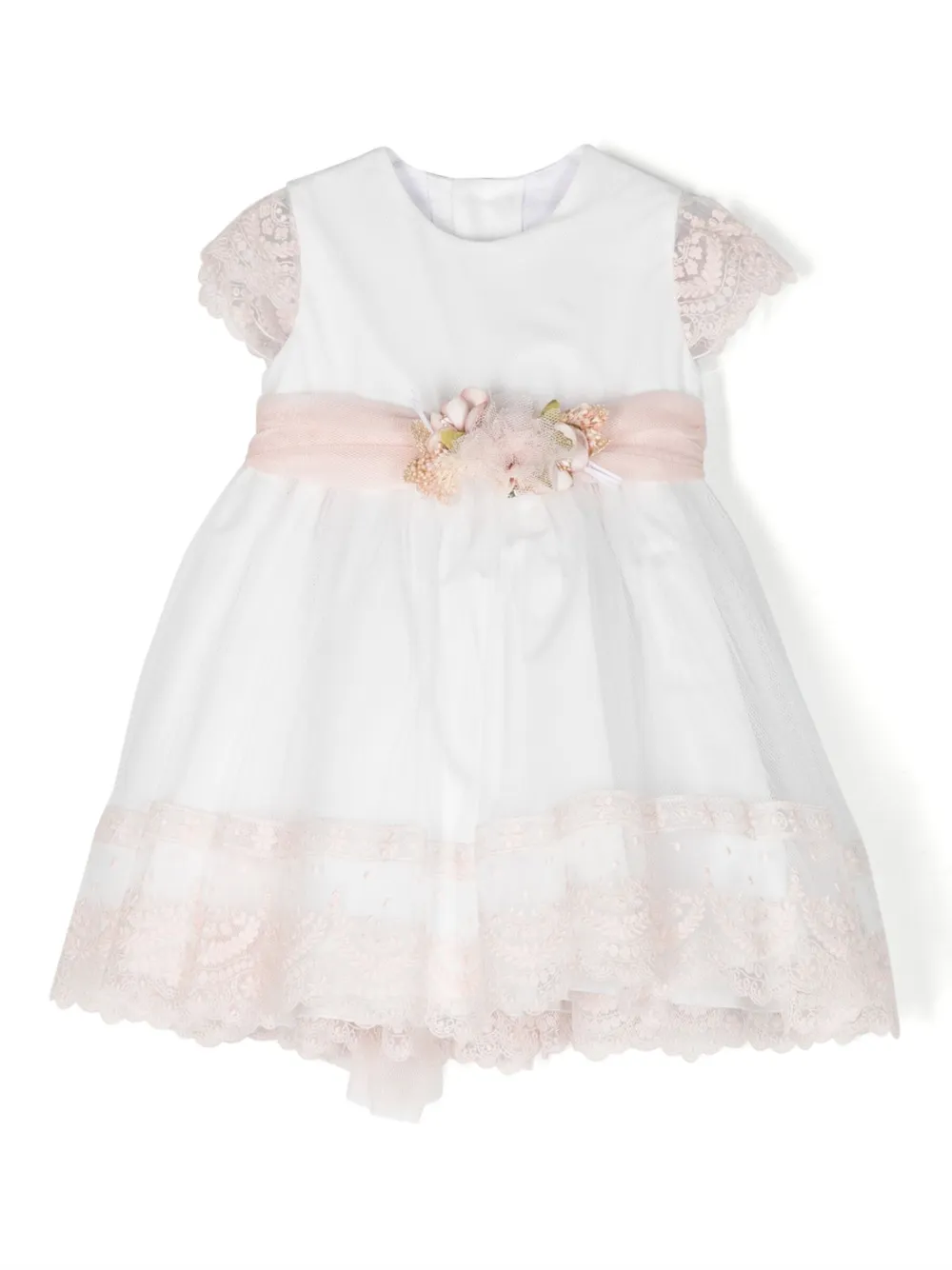 Расклешенное платье с поясом AMAYA, белый 
Расклешенное платье с поясом AMAYA, белый