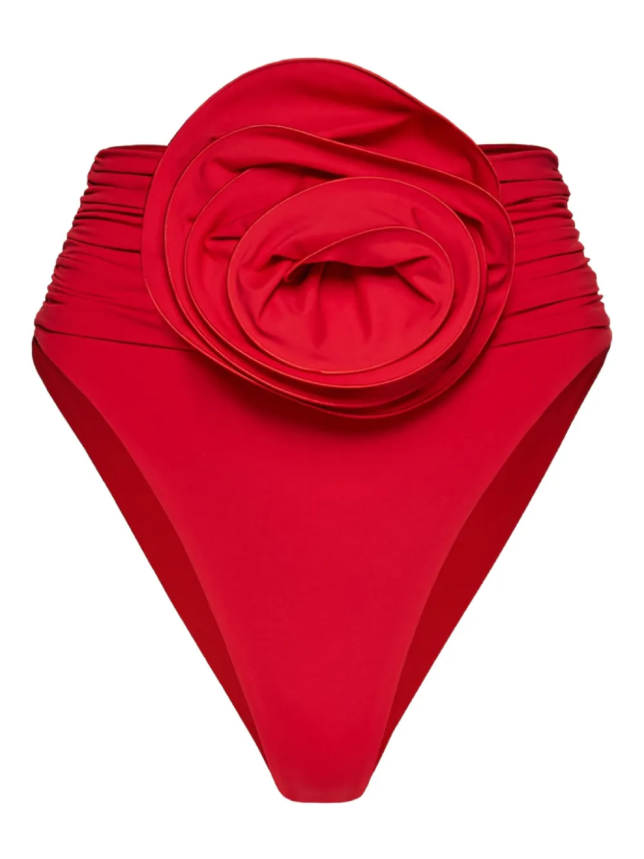 Плавки бикини с высокой талией и цветочной аппликацией Magda Butrym, красный
Плавки бикини с высокой талией и цветочной аппликацией Magda Butrym, красный