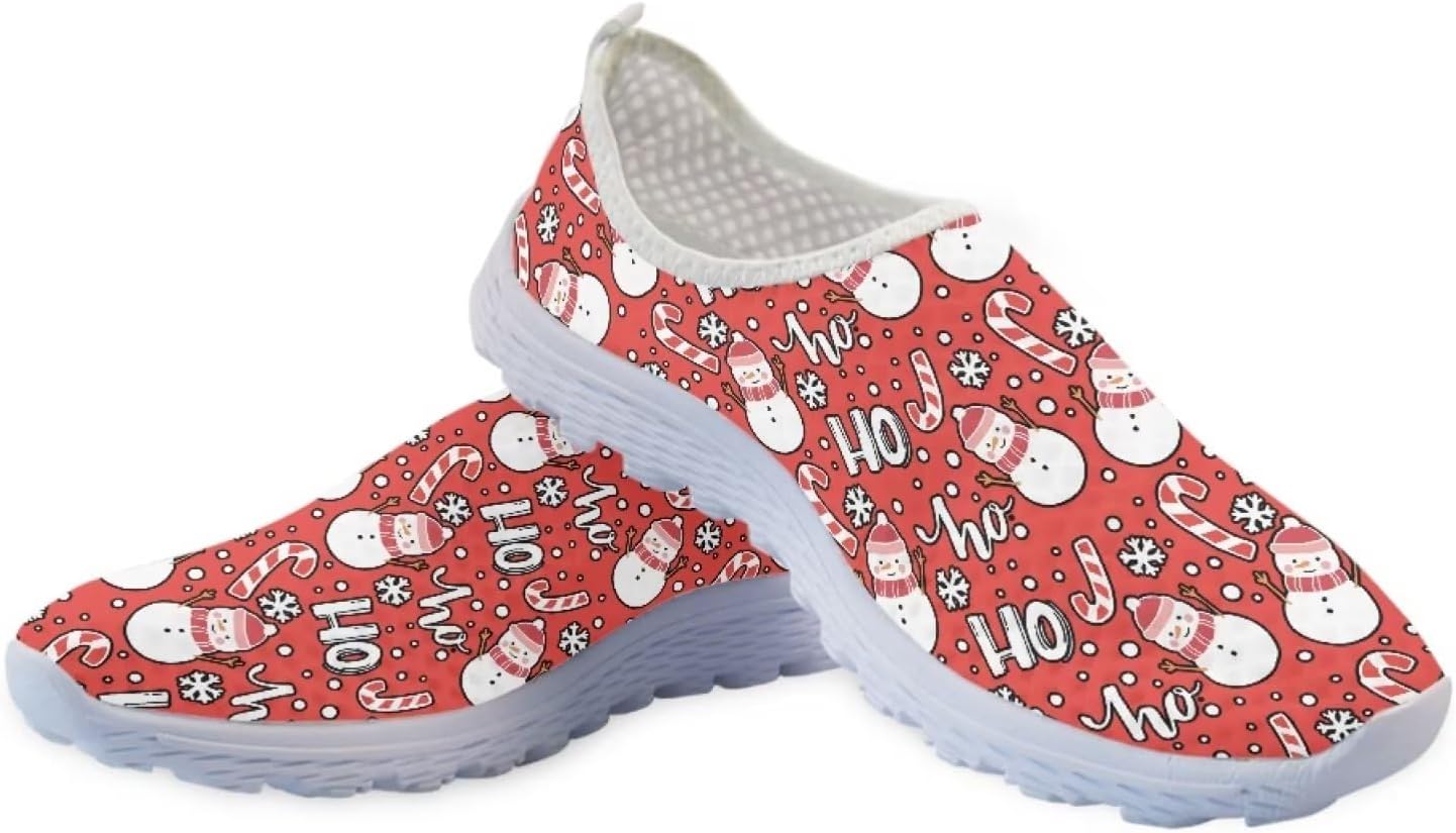 Кроссовки Belidome с животным принтом на шнуровке для взрослых женщин и мужчин, легкие, дышащие и удобные, Hoho Snowman Print
Кроссовки Belidome с животным принтом на шнуровке для взрослых женщин и мужчин, легкие, дышащие и удобные, Hoho Snowman Print