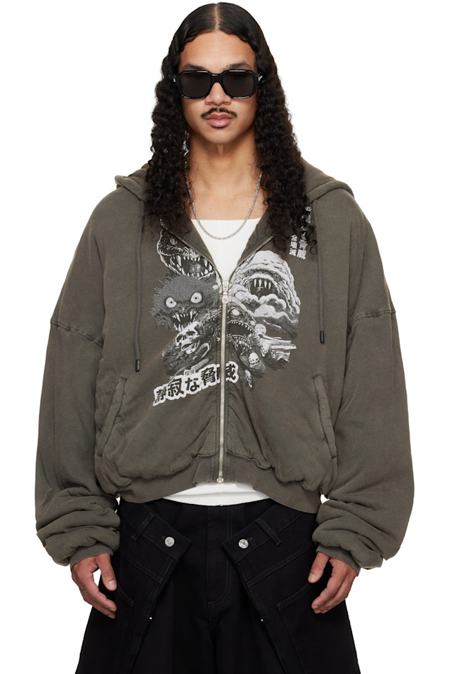 Lu'U Dan Серая стеганая толстовка
Lu'U Dan Серая стеганая толстовка