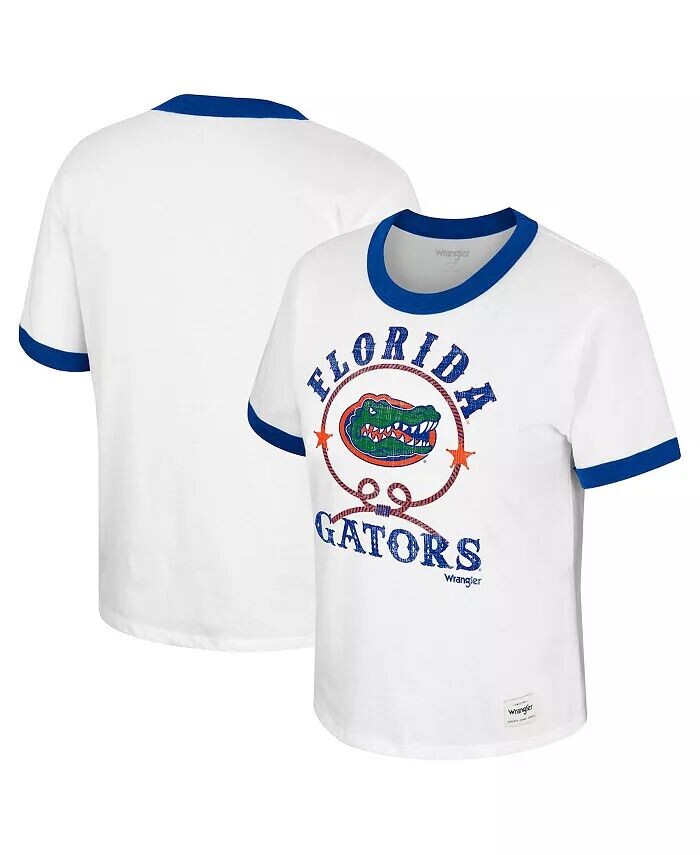 Женская белая футболка с эффектом потертости Florida Gators x Wrangler Freehand Ringer Colosseum
Женская белая футболка с эффектом потертости Florida Gators x Wrangler Freehand Ringer Colosseum