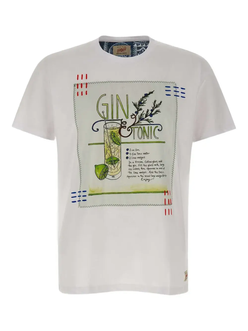 Футболка с принтом джин-тоника BOB, белый
Футболка с принтом джин-тоника BOB, белый