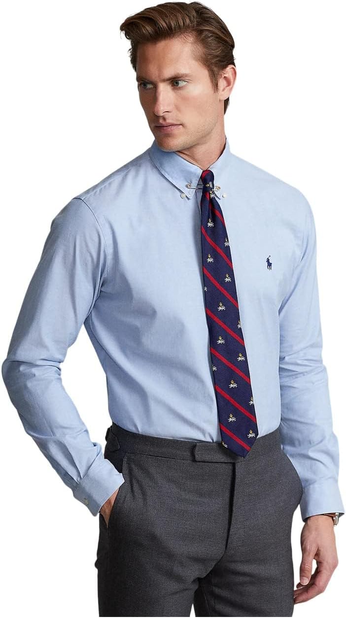 POLO RALPH LAUREN Мужская классическая рубашка Oxford с добавлением стрейч, Blue
POLO RALPH LAUREN Мужская классическая рубашка Oxford с добавлением стрейч, Blue