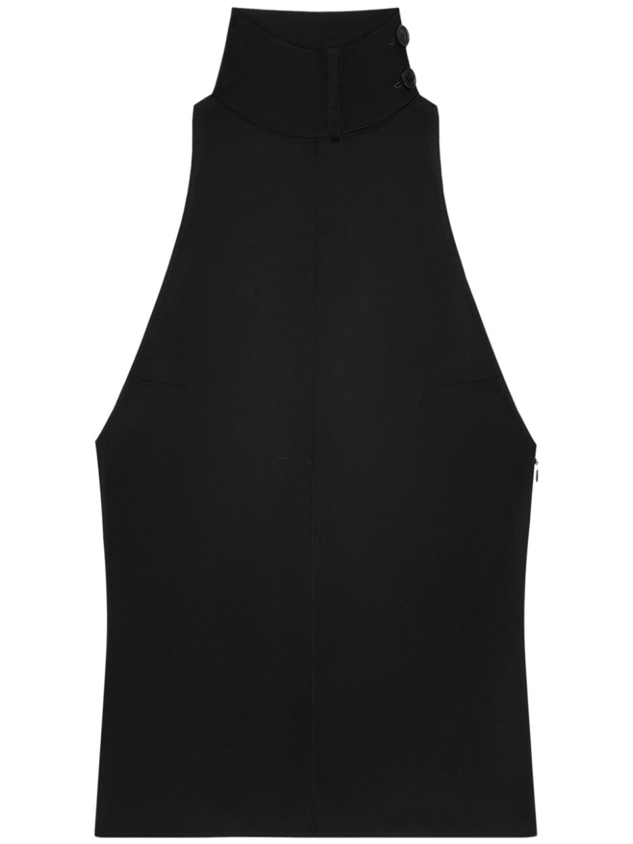 Courrèges блузка без рукавов, черный 
Courrèges блузка без рукавов, черный