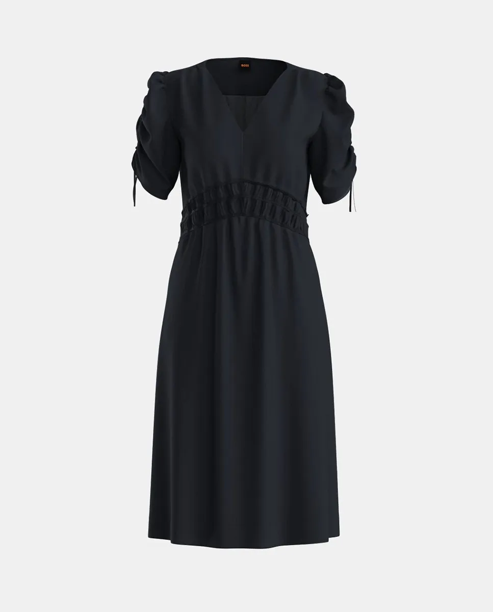 Повседневное платье с деталями Boss Orange, темно-синий
Повседневное платье с деталями Boss Orange, темно-синий