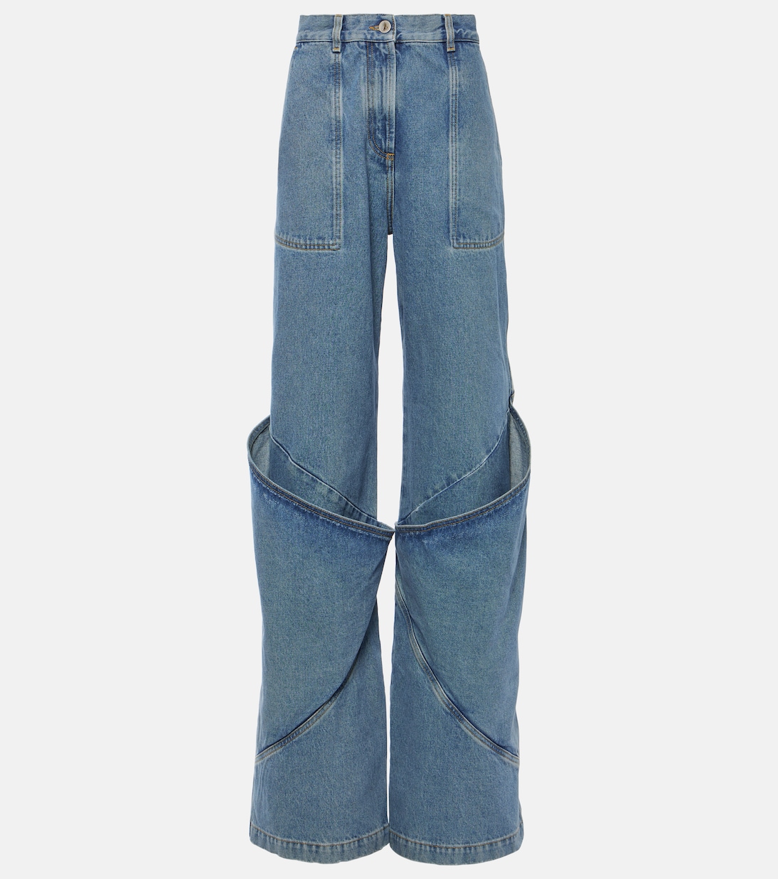 Джинсы с низкой посадкой и широкими штанинами The Attico, Sky Blue
Джинсы с низкой посадкой и широкими штанинами The Attico, Sky Blue