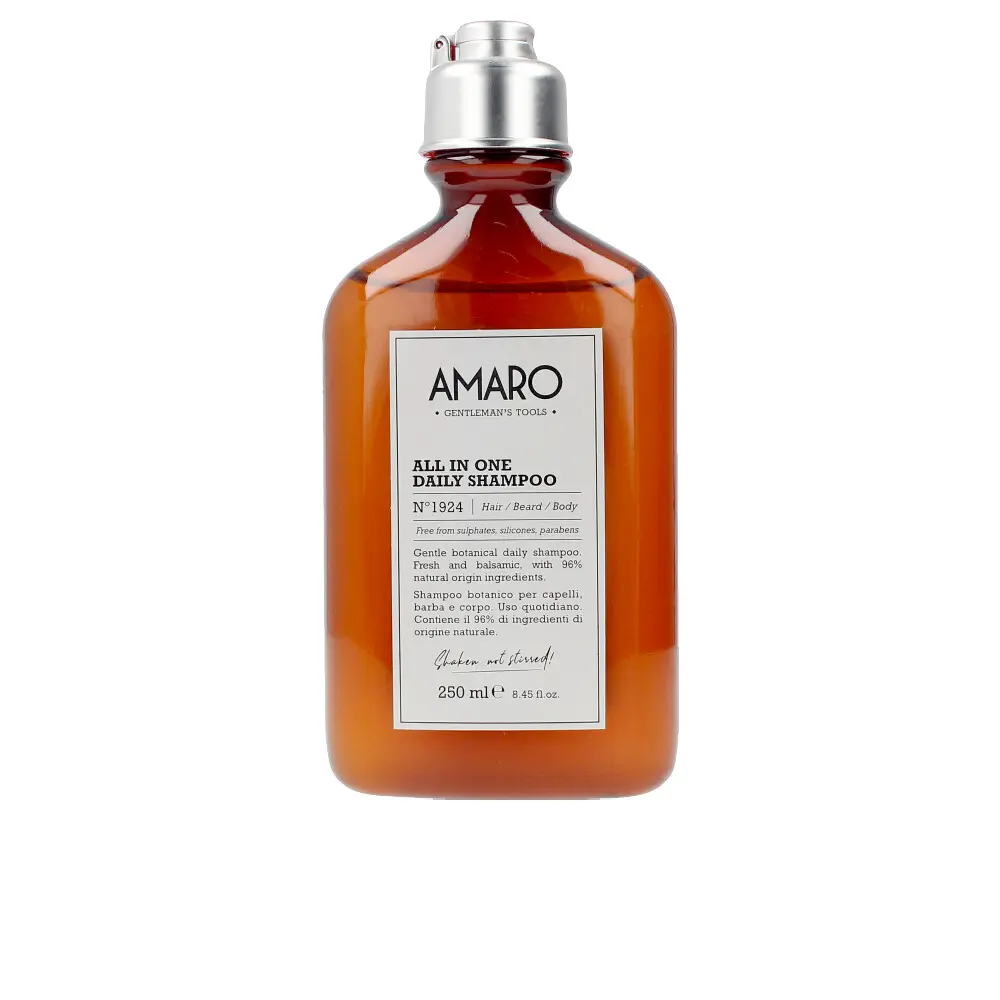 Шампунь Amaro all in one daily shampoo nº1924 hair/beard/body Farmavita, 250 мл.
Шампунь Amaro all in one daily shampoo nº1924 hair/beard/body Farmavita, 250 мл.