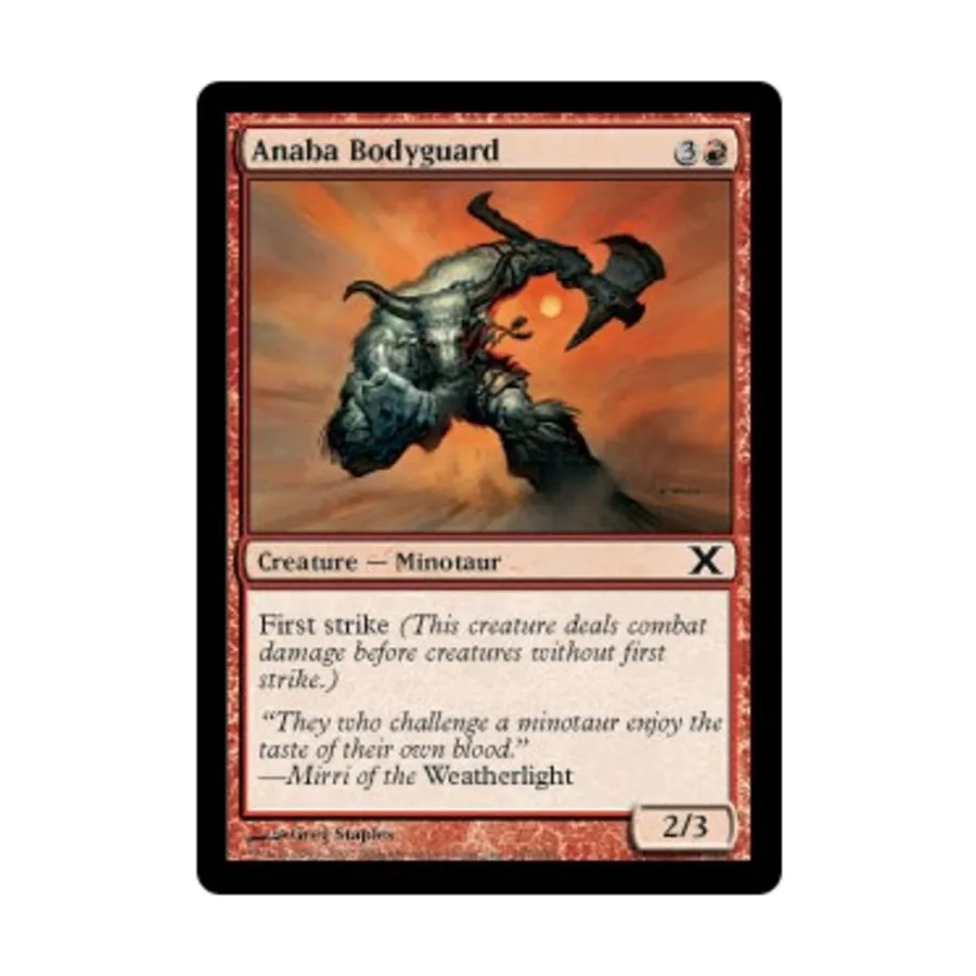 CCG Телохранитель Анабы (C) (Рольга), MTG - 10th Edition
CCG Телохранитель Анабы (C) (Рольга), MTG - 10th Edition