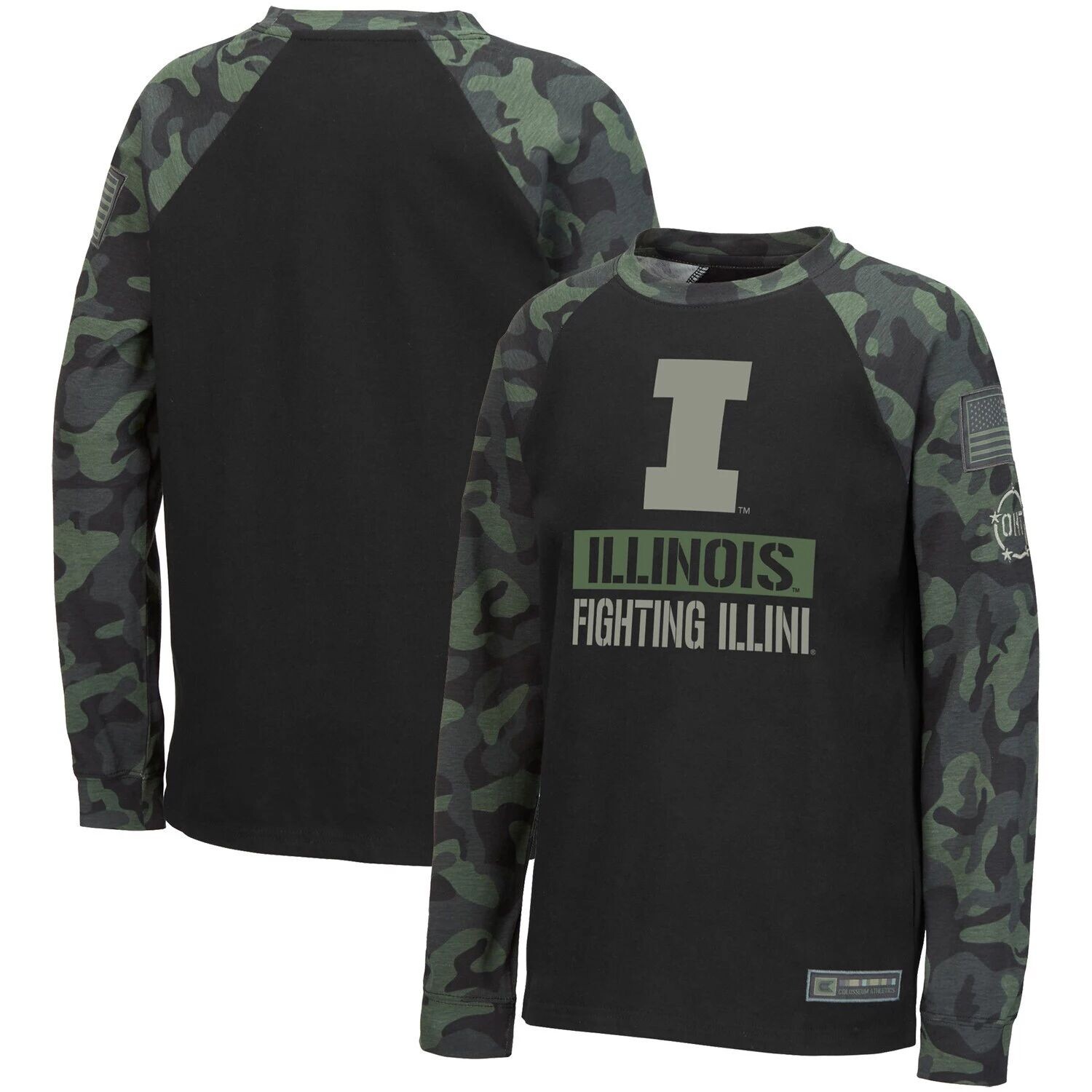 Молодежная футболка Colosseum Black/Camo Illinois Fighting Illini OHT Military Appreciation реглан с длинными рукавами Colosseum
Молодежная футболка Colosseum Black/Camo Illinois Fighting Illini OHT Military Appreciation реглан с длинными рукавами Colosseum